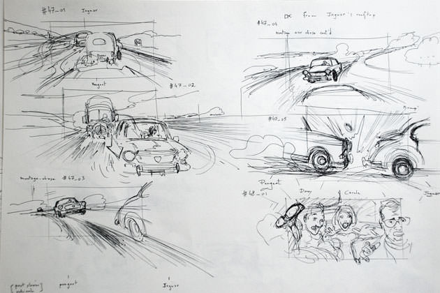 Brouillon — scène course-poursuite — The Hot Potato