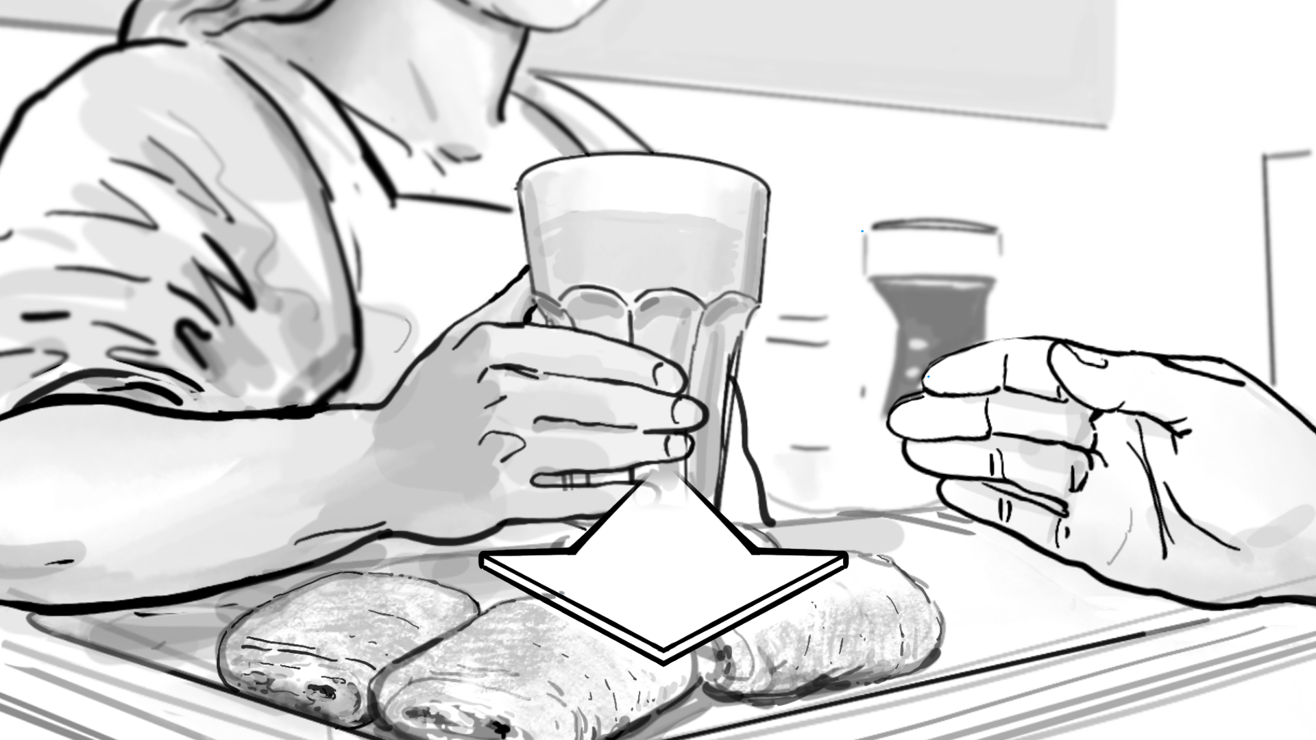 Storyboard, Colombus Café, influenceuse 01